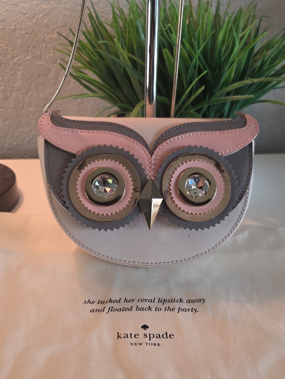 Kate Spade New York Blaze A Trail Owl Crossbody Handbag WKRU3900